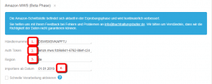 Amazon MWS verknüpfen