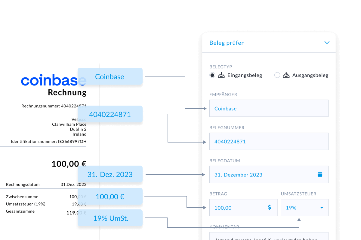 Belegerkennung Buchhaltungssoftware